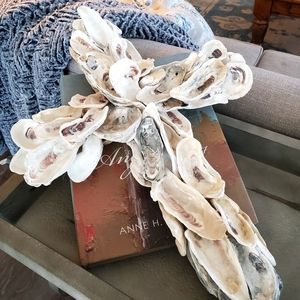 Handmade Large Oyster Shell Cross.